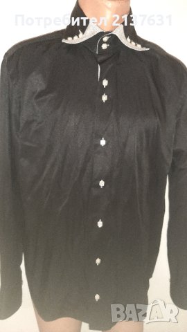 НОВА  ! МЪЖКА Черна РИЗА IVENTI  - Размер L, снимка 1