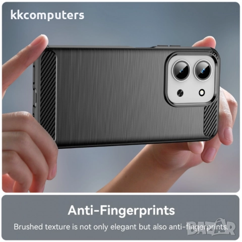 WANLONFENG LS Удароустойчив TPU Калъф с Протектор за Xiaomi Redmi 15C 5G / 4G / Poco C85 4G - Черен,, снимка 7 - Калъфи, кейсове - 52072448