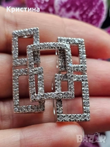 Нова масивна сребърна висулка с циркони, снимка 2 - Колиета, медальони, синджири - 52236692
