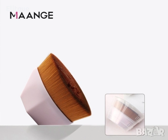 Четка за нанасяне на фон дьо тен с къса дръжка MAANGE, снимка 3 - Други - 52870822