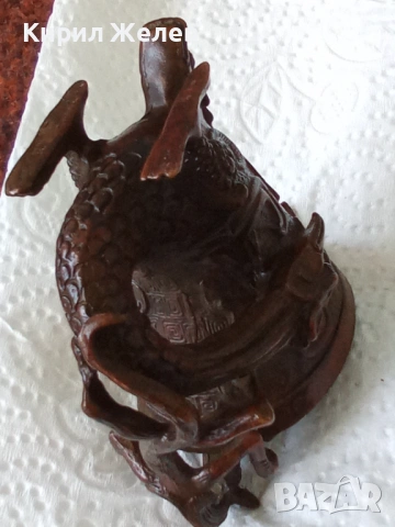 Китайска бронзова чаша 45874, снимка 5 - Колекции - 53754611