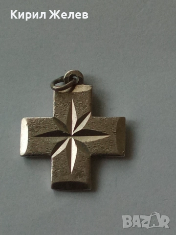 Старо сребърно кръстче 49569, снимка 6 - Колиета, медальони, синджири - 52358690