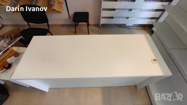 Щандова маса / касова зона – 160 × 60 см, снимка 2 - Стелажи и щандове - 55842091