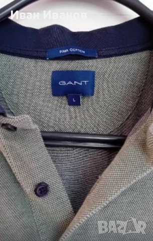 Оригинална фланелка с яка Gant, снимка 2 - Тениски - 50518154
