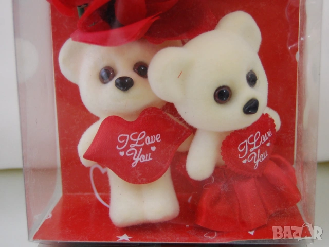 Романтичен подарък - мечета I LOVE YOU с роза   , снимка 3 - Романтични подаръци - 53435288