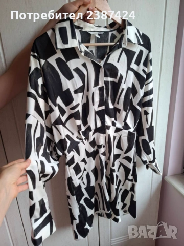 Сатенена рокля H@M 