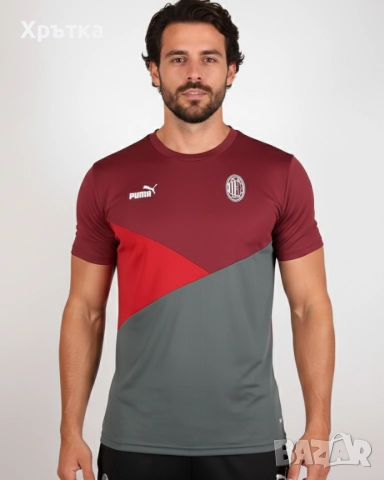 Puma AC Milan - Оригинална мъжка спортна тениска размер M