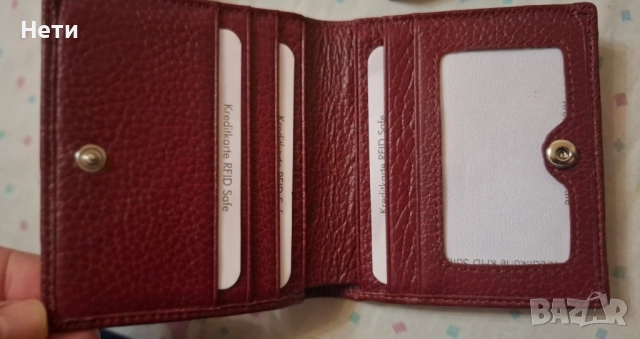 Дамско портмоне от естествена кожа , снимка 3 - Портфейли, портмонета - 51515838