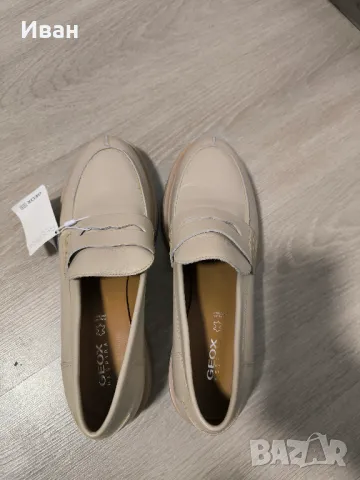 Geox Respira НОВИ! дамски кожени мокасини 41, снимка 5 - Дамски ежедневни обувки - 48104279