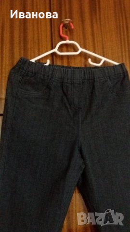 Дънки с ластик на талията, снимка 4 - Дънки - 42433605