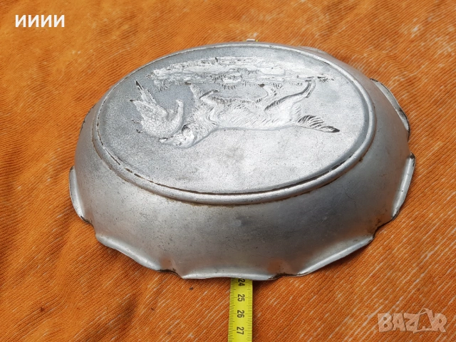 Ловен поднос , снимка 4 - Антикварни и старинни предмети - 53213199