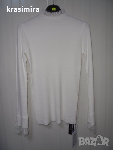 меки блузки с дантелка в осем цвята, снимка 9 - Блузи с дълъг ръкав и пуловери - 38727206