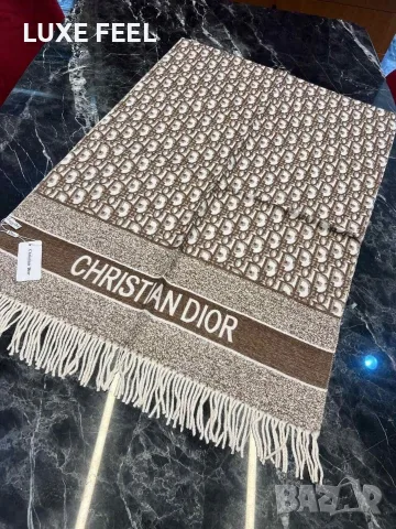 Balenciaga ⚜️ Hermes ⚜️Dior ⚜️Дамски Кашмирени Шалове , снимка 7 - Шалове - 56046130