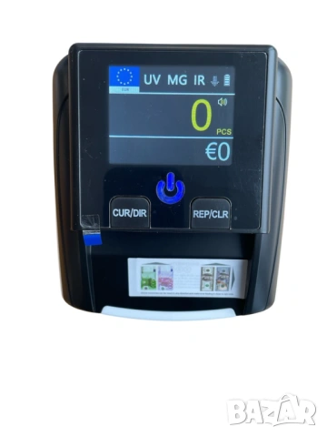 Дигитален детектор за банкноти с UV защита – EUR / USD + зарядно за батерия, снимка 3 - Друга електроника - 53505622