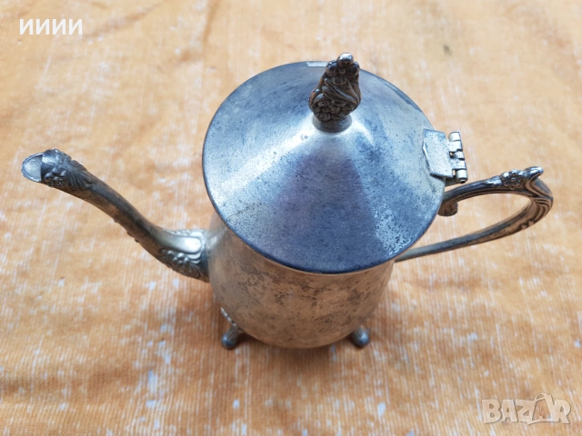 Посребрен чайник ибрик 