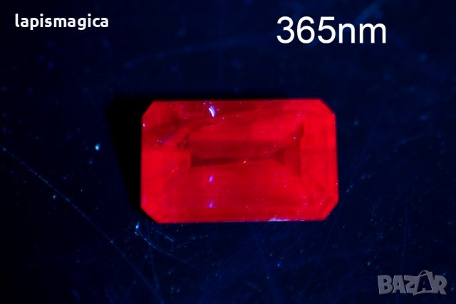 Виолетов сапфир 0.89ct нетретиран октагон шлифовка, снимка 2 - Други - 42049316