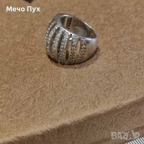 Сребърен пръстен (215), снимка 6 - Пръстени - 44829386