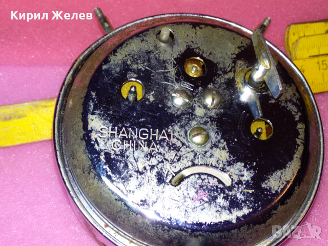 SHANGHAI CHINA Стар РЯДЪК КОЛЕКЦИОНЕРСКИ РЕТРО МЕХАНИЧЕН КИТАЙСКИ БУДИЛНИК ШАНХАЙ 28696, снимка 6 - Антикварни и старинни предмети - 44545936