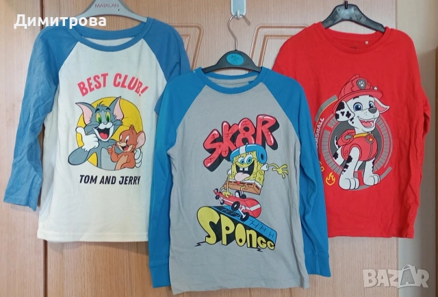 тънки блузки размер 122см, снимка 2 - Детски Блузи и туники - 53629134