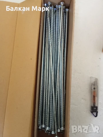 Професионални винтове за дърво тип "Торнадо" – HSI 8х360, 50бр Размер: 8x 360 mm , снимка 3 - Железария - 51215360