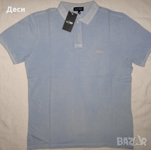 Мъжка polo тениска ARMANI JEANS с яка, снимка 6 - Тениски - 35813772