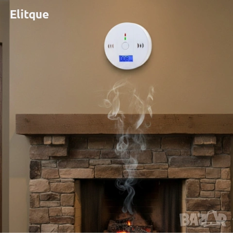 Безжичен CO сензор с LCD дисплей — бързо откриване на опасни нива въглероден оксид, силна аларма , снимка 3 - Друга електроника - 53326337