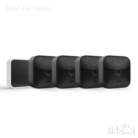  Комплект от 4 охранителна камери и хъб ,връзка с Alexa Blink Outdoor, снимка 2 - Комплекти за видеонаблюдение - 49828037