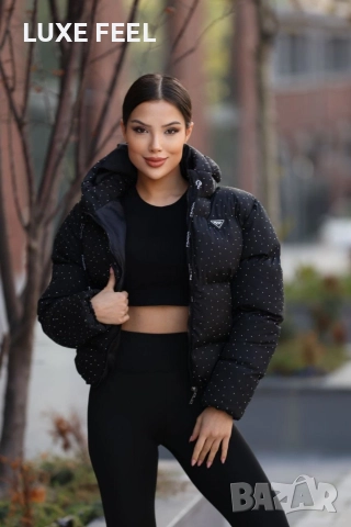 Дамски Зимни Якета с Камъни ⚜️Prada, снимка 5 - Якета - 52564541