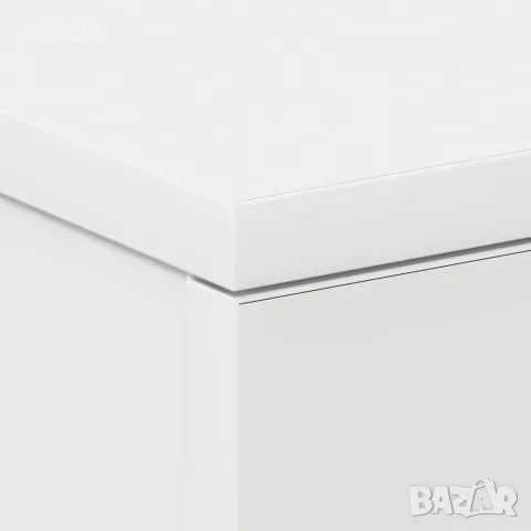 vidaXL Нощно шкафче, бяло, 38x35x56 см, инженерно дърво, снимка 9 - Шкафове - 56147711