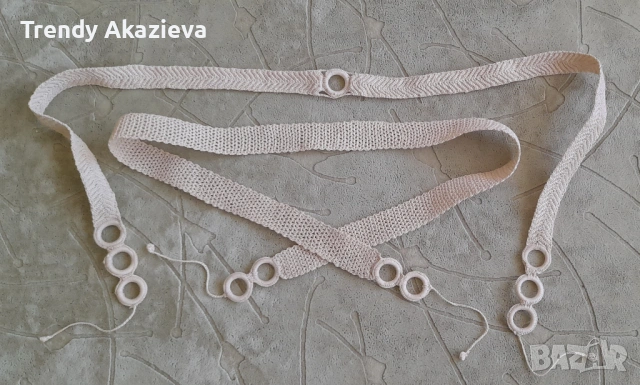  Плетени на една кука якички и коланчета, снимка 6 - Други - 53813890