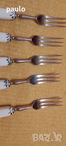 Порцеланови Десертни Вилички, снимка 3 - Прибори за хранене, готвене и сервиране - 41183944