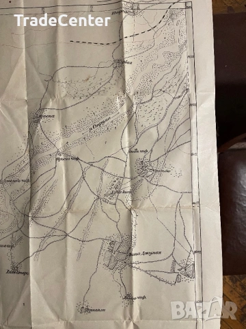 Стара военнна българска карта , снимка 2 - Антикварни и старинни предмети - 53750097