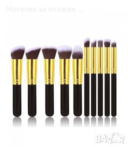 ПРОФЕСИОНАЛЕН КОМПЛЕКТ ОТ 10 БР. ЧЕТКИ ЗА ГРИМИРАНЕ - КОД 1573 , снимка 3 - Други - 34277706