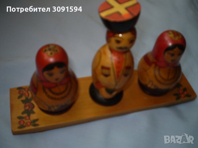 Матрошки солнички на поставка, снимка 4 - Други ценни предмети - 41392000