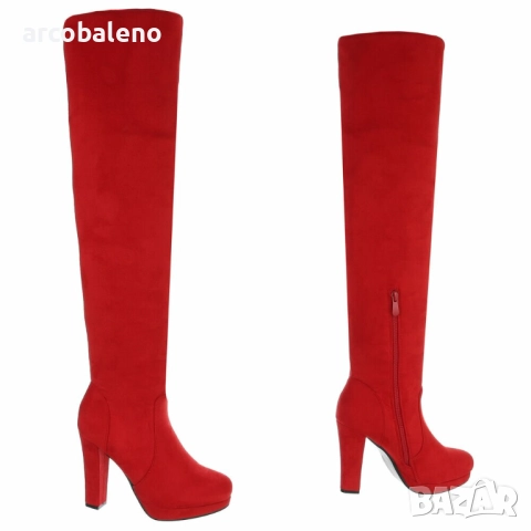 Дамски ботуши над коляното, 3цвята , снимка 5 - Дамски ботуши - 52268085