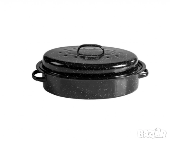 Ростер с мраморно покритие, емайлиран, за индукционни и всички видове котлони, Ø42 см.