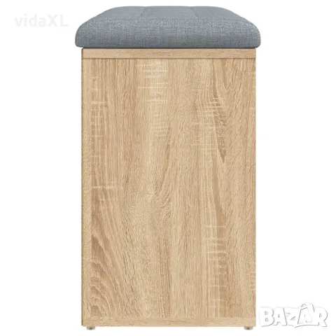vidaXL Пейка за обувки, дъб сонома, 82x32x50 см, инженерно дърво, снимка 6 - Маси - 56148088