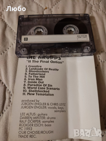 Die Krupps - II - The Final Option , снимка 5 - Аудио касети - 36225281