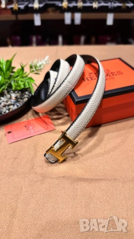 колани от естествена кожа в кутия hermes 2см, снимка 3 - Колани - 52013833