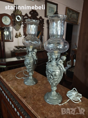 Антикварни нощни лампи , снимка 6 - Настолни лампи - 51439157