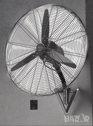 Вентилатор стенен 26''/30" Muhler, 160W, индустриален, снимка 3 - Друга електроника - 52059546