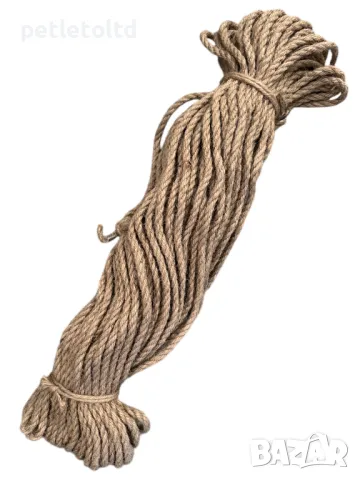 Въже конопено Ф 6 мм ( 50 метра ) ФИНА ОПЛЕТКА