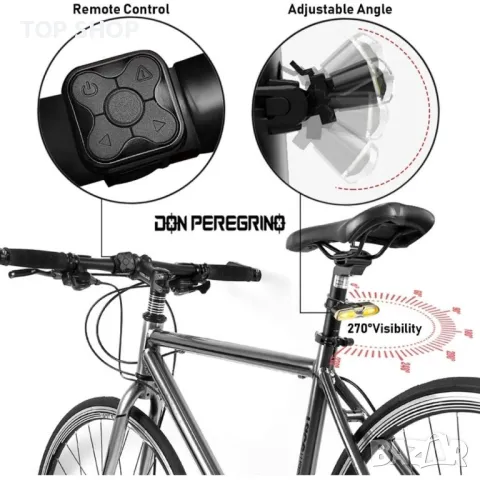 LED задна светлина за велосипед 100 лумена дистанционно, снимка 3 - Аксесоари за велосипеди - 48747667