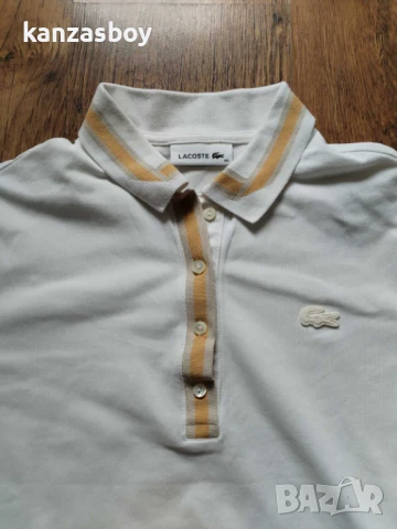 lacoste Polo - страхотна дамска тениска КАТО НОВА Л/ХЛ, снимка 5 - Тениски - 50716865