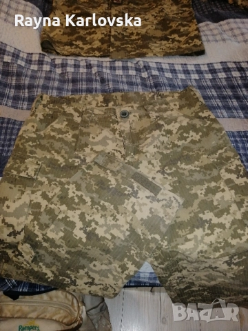 Маскировъчен комплект подсилена полева куртка и тактически панталон и полар, снимка 4 - Спортни дрехи, екипи - 51858602