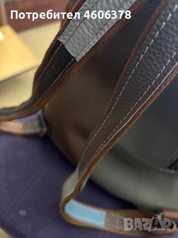 Нова красива раница естествена кожа, снимка 3 - Раници - 53771546