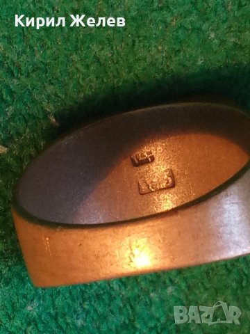 ПОЗЛАТЕН БРОНЗОВ СТАР ВИНТИДЖ с ПЕЧАТ 585 14К КЛАСИЧЕСКИ ПРЪСТЕН за КОЛЕКЦИЯ 19379, снимка 4 - Антикварни и старинни предмети - 32089031