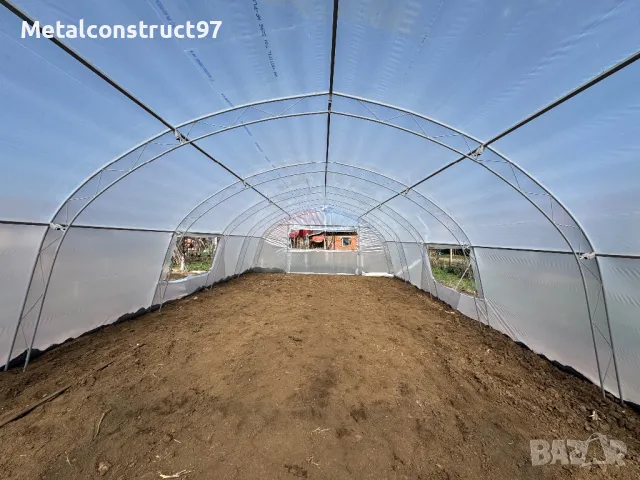 Производство и монтаж на Тунелни оранжерии 6м ширина, снимка 4 - Оранжерии - 49639528