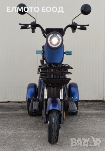 Електрическа триколка модел М13 в син цвят, снимка 8 - Мотоциклети и мототехника - 41844240