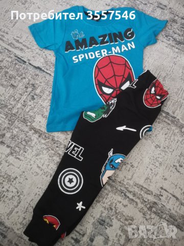 ново детски комплекче но спайдермен